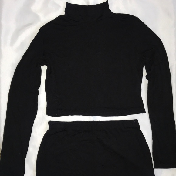 3/$28 High Neck Crop Top + Matching Set with Mini Shirt - Picture 3 of 4